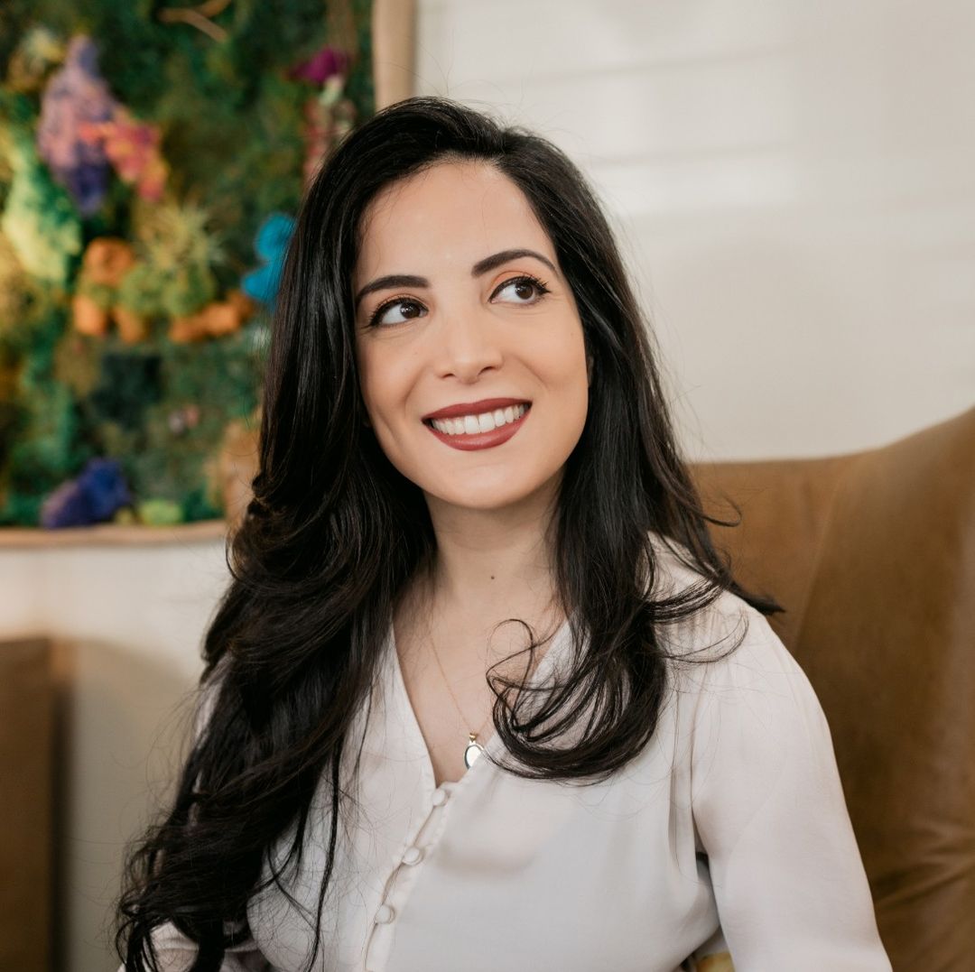 Female patient smiling